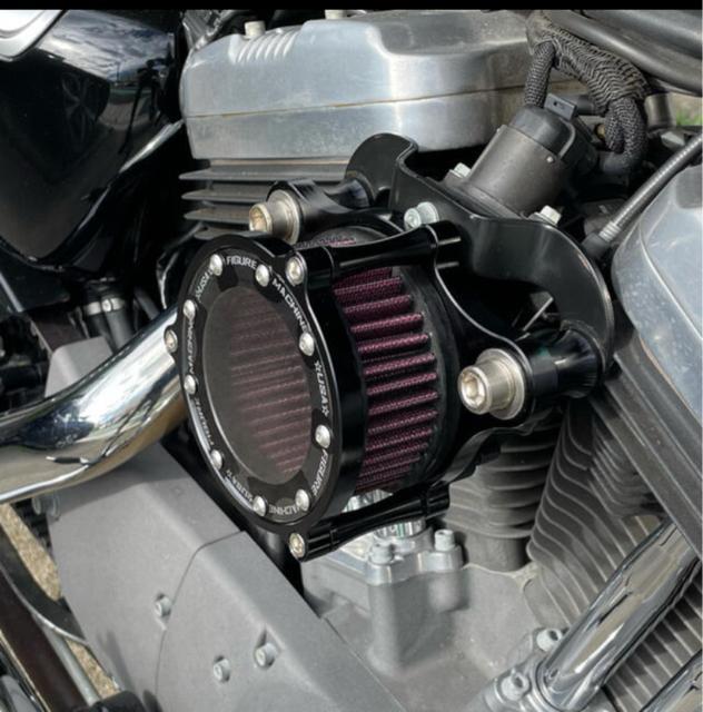 ハーレースポーツスター 2004-2015 スケルトン エアクリーナーキット 黒 アクセサリー ドレスアップ < 自動車/バイク ハーレースポーツスター 2004-2015 スケルトン エアクリーナーキット 黒 アクセサリー ドレスアップ < 自動車/バイク