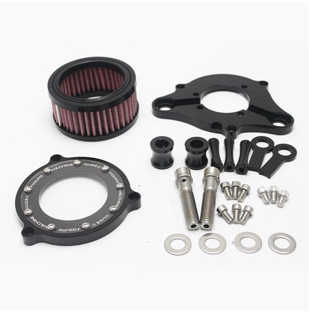 ハーレースポーツスター 2004-2015 スケルトン エアクリーナーキット 黒 アクセサリー ドレスアップ < 自動車/バイク ハーレースポーツスター 2004-2015 スケルトン エアクリーナーキット 黒 アクセサリー ドレスアップ < 自動車/バイク