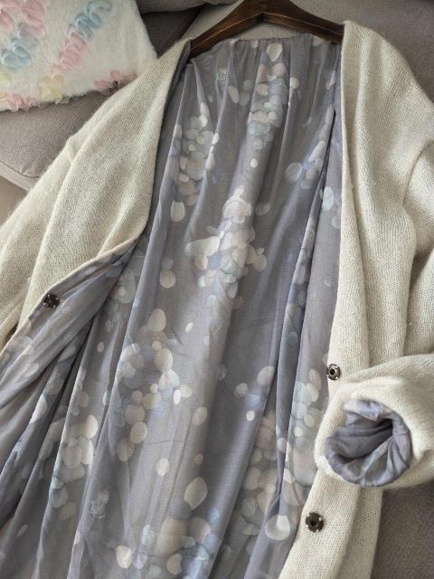 BEARDSLEY/アウター★定価4.3万♪ミルクカラーのモヘアロングカーデ < ブランド  BEARDSLEY/アウター★定価4.3万♪ミルクカラーのモヘアロングカーデ < ブランドの