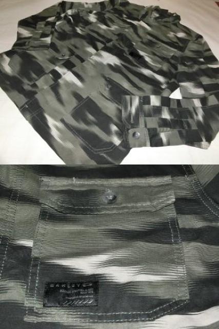 USA購入★Oakley★黒灰迷彩 綿100%【Dawn Shacket Jacket】US M < ブランド  USA購入★Oakley★黒灰迷彩 綿100%【Dawn Shacket Jacket】US M < ブランドの