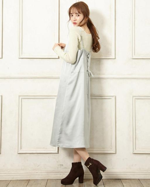 新品☆アラマンダ*BACKレースupキャミワンピ < ブランド 新品☆アラマンダ*BACKレースupキャミワンピ < ブランドの