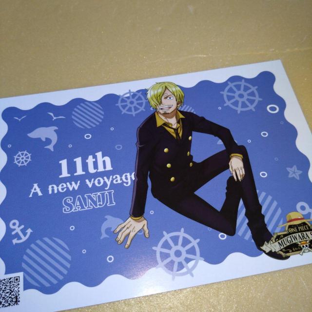 サンジ 麦わらストア11周年記念ポストカード ワンピース < アニメ/コミック/キャラクター  サンジ 麦わらストア11周年記念ポストカード ワンピース  < アニメ/コミック/キャラクターの