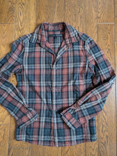 SCHLUSSEL シュリセル ネルシャツ かぎホック止め < ブランド SCHLUSSEL シュリセル ネルシャツ かぎホック止め < ブランドの