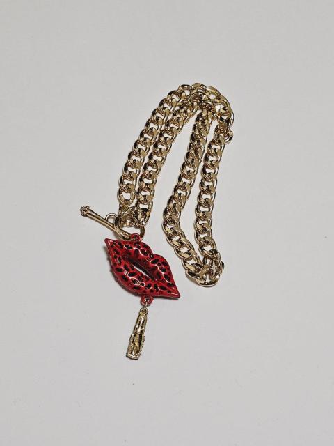 (202) 唇&口紅 ラインストーン 極太GOLDチェーンネックレス < 女性アクセサリー/時計 (202) 唇&口紅 ラインストーン 極太GOLDチェーンネックレス < 女性アクセサリー/時計の