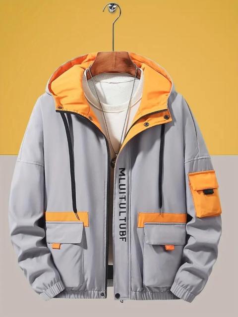 爆ヤス価格2490円★トレンドカジュアル、ゆったりシルエット、メンズジャケット、春秋USAサイズM(日本サイズXL) < 男性ファッション 爆ヤス価格2490円★トレンドカジュアル、ゆったりシルエット、メンズジャケット、春秋USAサイズM(日本サイズXL) < 男性ファッションの