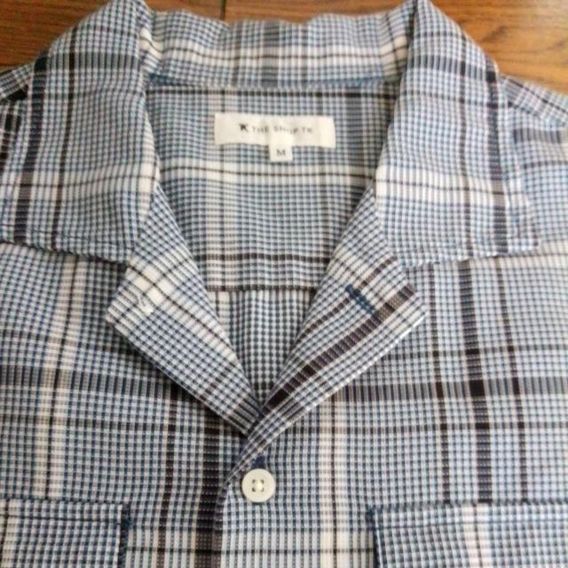 THE SHOP TK ワールド社 Mサイズ 美品 シャツ 半袖 チェック < 男性ファッション  THE SHOP TK ワールド社 Mサイズ 美品 シャツ 半袖 チェック < 男性ファッションの