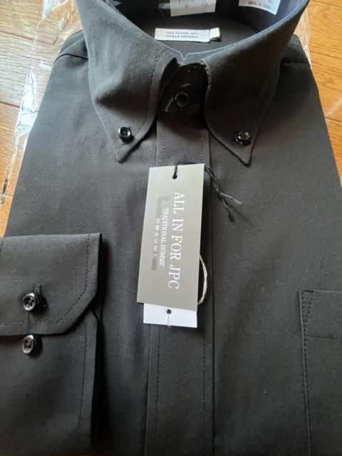 4Lサイズ!高貴紳士的!高貴品格!男際立つ!男の黒!形態安定!長袖ボタンダウンワイシャツ!新品!大きいサイズ! < 男性ファッション 4Lサイズ!高貴紳士的!高貴品格!男際立つ!男の黒!形態安定!長袖ボタンダウンワイシャツ!新品!大きいサイズ! < 男性ファッションの