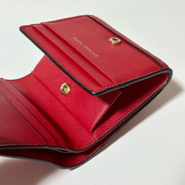 MICHAEL KORS マイケルコース レザー 二つ折り 財布 ウォレット 札入れ 小銭入れ カード入れ レディース レッド < ブランド MICHAEL KORS マイケルコース レザー 二つ折り 財布 ウォレット 札入れ 小銭入れ カード入れ レディース レッド < ブランドの