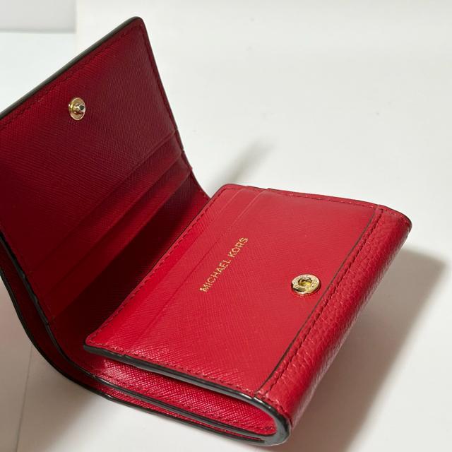 MICHAEL KORS マイケルコース レザー 二つ折り 財布 ウォレット 札入れ 小銭入れ カード入れ レディース レッド < ブランド MICHAEL KORS マイケルコース レザー 二つ折り 財布 ウォレット 札入れ 小銭入れ カード入れ レディース レッド < ブランドの
