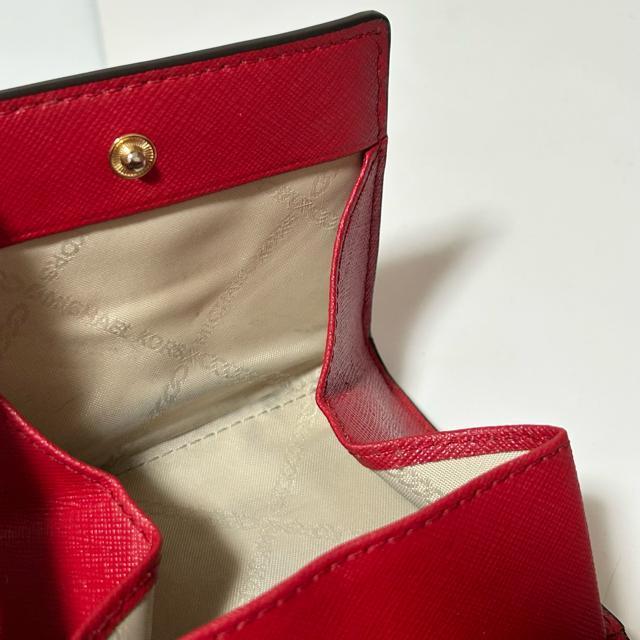 MICHAEL KORS マイケルコース レザー 二つ折り 財布 ウォレット 札入れ 小銭入れ カード入れ レディース レッド < ブランド MICHAEL KORS マイケルコース レザー 二つ折り 財布 ウォレット 札入れ 小銭入れ カード入れ レディース レッド < ブランドの