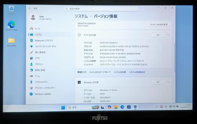 FUJITSU LIFEBOOK Corei5 ������8GB �V�iSSD512GB Web�J���� DVD Windows11 �� PC�{��/���Ӌ@��� 