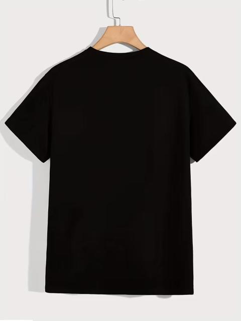 超お買い得★1490円★レディース プリント Tシャツ 67, 半袖 ラウンドネック トップス 日本サイズLブラック < 女性ファッション 超お買い得★1490円★レディース プリント Tシャツ 67, 半袖 ラウンドネック トップス 日本サイズLブラック < 女性ファッションの