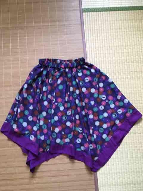 gouk×ミルキー・和風花柄&ミルキー柄裾アシンメトリースカート < ブランド gouk×ミルキー・和風花柄&ミルキー柄裾アシンメトリースカート < ブランドの