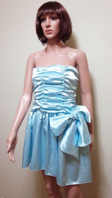 新同☆ageha☆光沢くしゅAいっぱい腰デカリボンのドレスD160☆3点で即落 < 女性ファッション  新同☆ageha☆光沢くしゅAいっぱい腰デカリボンのドレスD160☆3点で即落  < 女性ファッションの