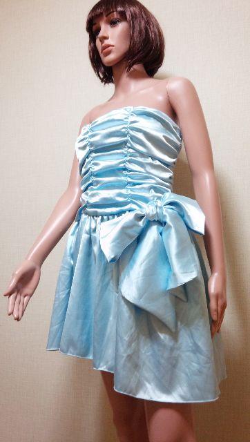 新同☆ageha☆光沢くしゅAいっぱい腰デカリボンのドレスD160☆3点で即落 < 女性ファッション  新同☆ageha☆光沢くしゅAいっぱい腰デカリボンのドレスD160☆3点で即落 < 女性ファッションの