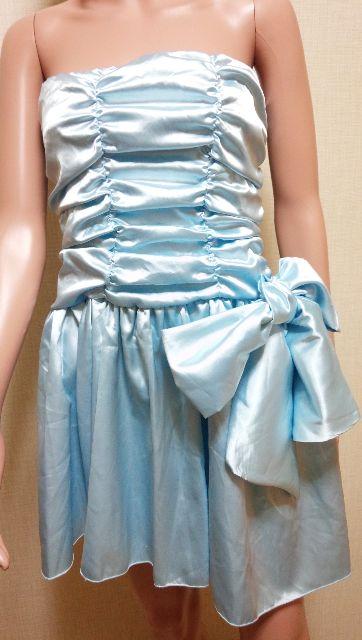 新同☆ageha☆光沢くしゅAいっぱい腰デカリボンのドレスD160☆3点で即落 < 女性ファッション  新同☆ageha☆光沢くしゅAいっぱい腰デカリボンのドレスD160☆3点で即落 < 女性ファッションの