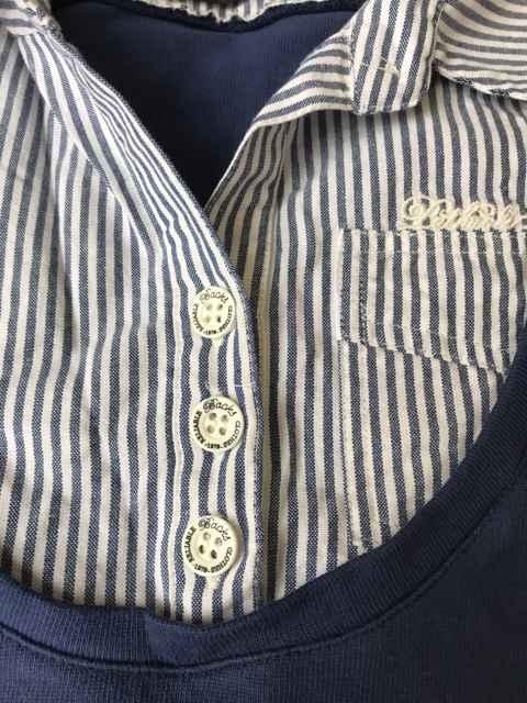 レディース BACKS ブラウス風半袖Tシャツ Mサイズ < ブランド レディース BACKS ブラウス風半袖Tシャツ Mサイズ < ブランドの