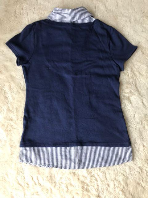 レディース BACKS ブラウス風半袖Tシャツ Mサイズ < ブランド レディース BACKS ブラウス風半袖Tシャツ Mサイズ < ブランドの