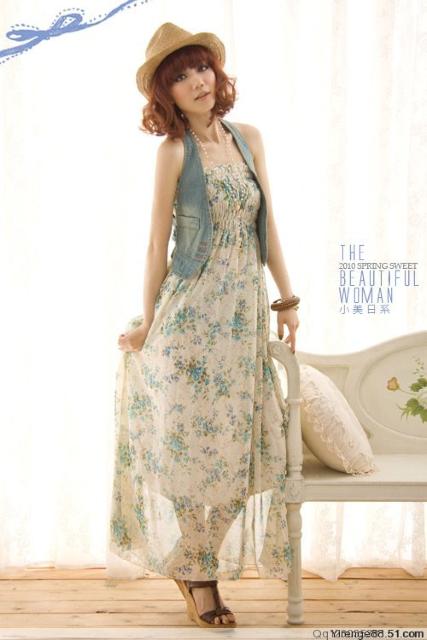 残1点特別値引き790円★ベストセラー シフォン花柄ワンピース裏地付F < 女性ファッション  残1点特別値引き790円★ベストセラー シフォン花柄ワンピース裏地付F < 女性ファッションの