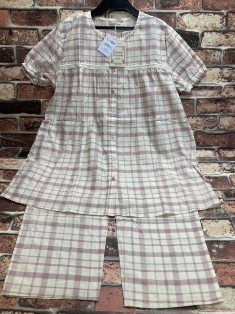 送料無料!さらさら快適!インド綿100% チェック&ストライプ柄 レディースパジャマ(4種から)1組 < 女性ファッション 送料無料!さらさら快適!インド綿100% チェック&ストライプ柄 レディースパジャマ(4種から)1組 < 女性ファッションの