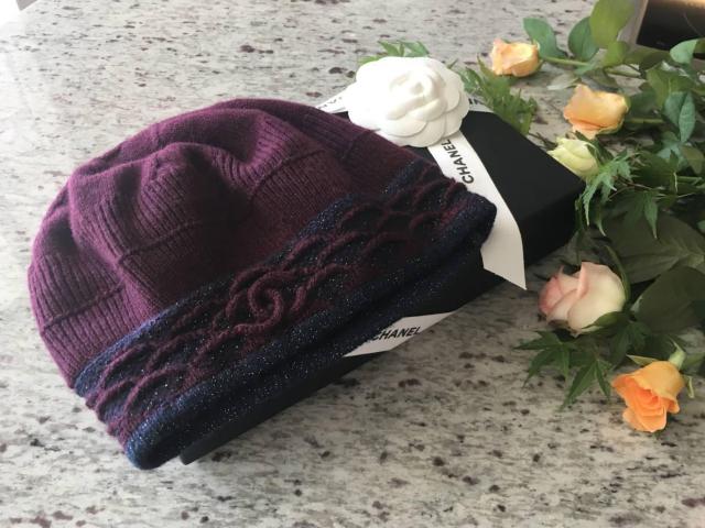★正規品★CHANEL★カシミヤココマークニット帽★ボルドー★ < ブランド  ★正規品★CHANEL★カシミヤココマークニット帽★ボルドー★ < ブランドの