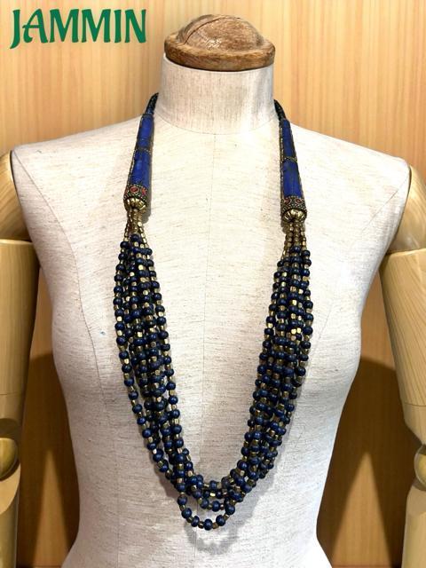 ストーンネックレス ラピスラズリ アジアン エスニック ヒッピー 衣装 ブラス < 女性アクセサリー/時計  ストーンネックレス ラピスラズリ アジアン エスニック ヒッピー 衣装 ブラス < 女性アクセサリー/時計の