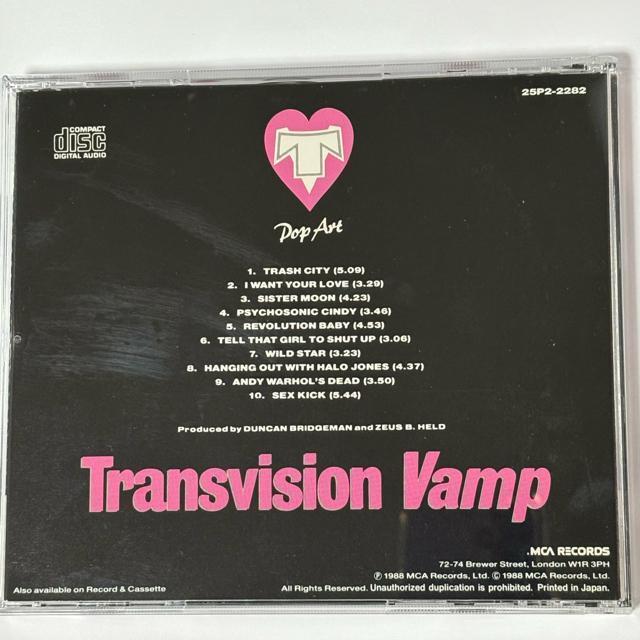 Transvision Vamp / Pop Art  CD/DVD/rfI 