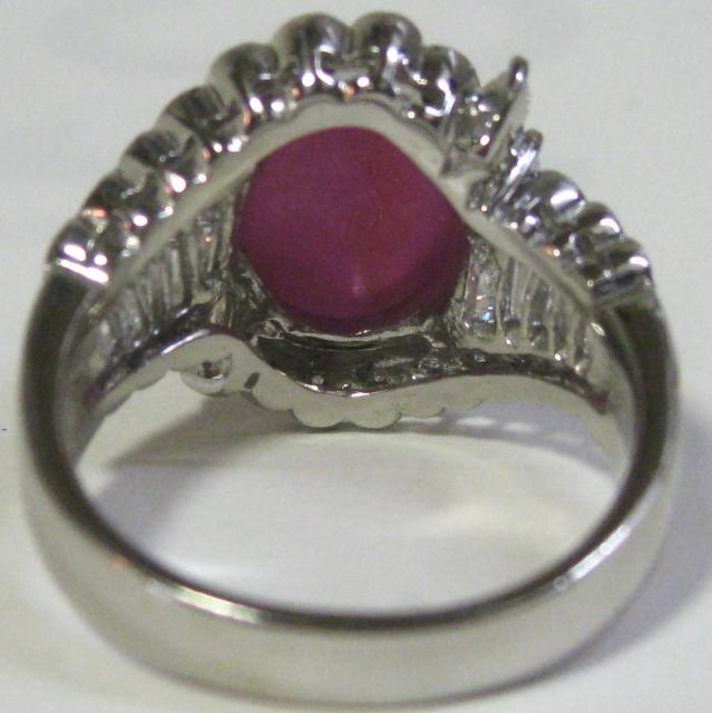 極美品 Pt900プラチナリング スタールビー6.745ct ダイヤ1.13ct < 女性アクセサリー/時計 極美品 Pt900プラチナリング スタールビー6.745ct ダイヤ1.13ct < 女性アクセサリー/時計の