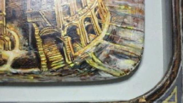 絵画 油彩orアクリル 作者不明『バベルの塔』真作保証 原画 < ホビー 絵画 油彩orアクリル 作者不明『バベルの塔』真作保証 原画 < ホビーの