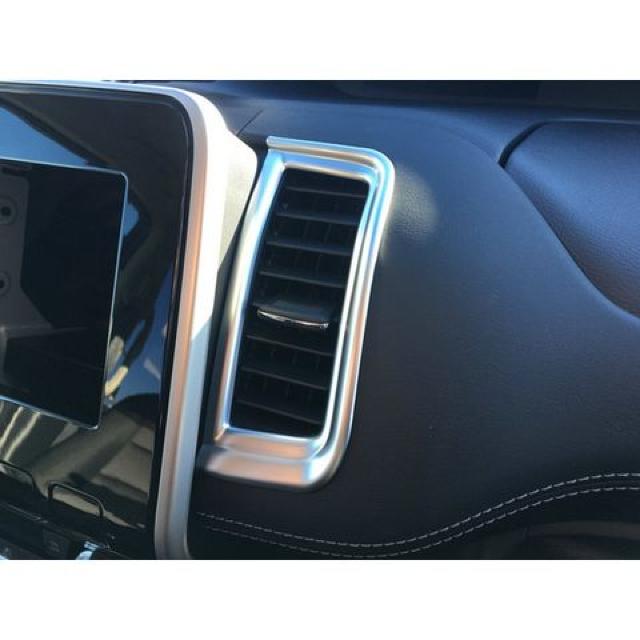 日産 セレナC27 シルバー センター エアコン フレーム カバー インテリア パネル < 自動車/バイク 日産 セレナC27 シルバー センター エアコン フレーム カバー インテリア パネル < 自動車/バイク