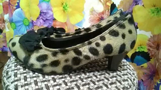 (ジ)レオパ柄フリル パンプス・M < 女性ファッション (ジ)レオパ柄フリル パンプス・M < 女性ファッションの