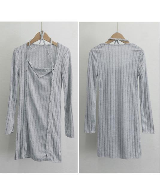 送料無料 新品 タイトミニニットワンピースホルターネック < 女性ファッション  送料無料 新品 タイトミニニットワンピースホルターネック < 女性ファッションの