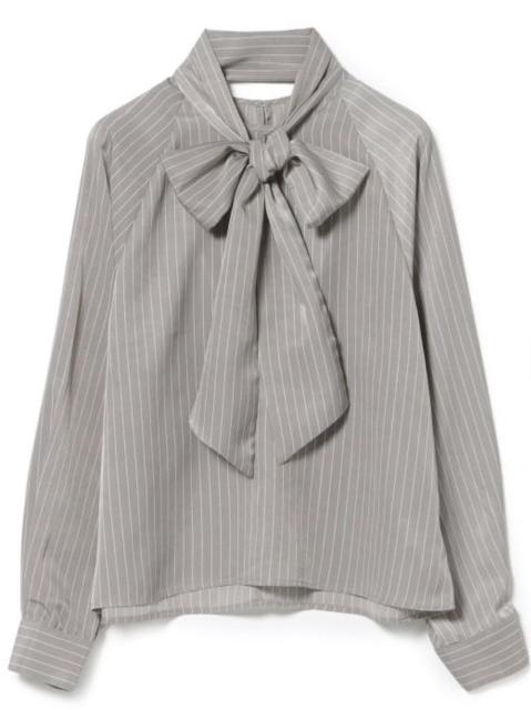 レディース ストライププリント ボウタイブラウス < 女性ファッション  レディース ストライププリント ボウタイブラウス  < 女性ファッションの