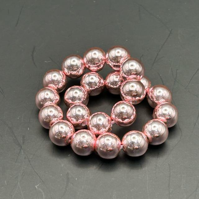 ピンクヘマタイト ブレスレット 約8mm 内径約14.5cm < 女性アクセサリー/時計  ピンクヘマタイト ブレスレット 約8mm 内径約14.5cm < 女性アクセサリー/時計の