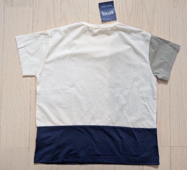 120★NAVY KIDS★ポケットつき★切り替え半袖Tシャツ★新品★送料無料 < キッズ/ベビー  120★NAVY KIDS★ポケットつき★切り替え半袖Tシャツ★新品★送料無料 < キッズ/ベビーの