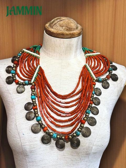 アジアンネックレス エスニック アジアン 衣装 ヒッピー サイケ 個性派 アフリカン < 女性アクセサリー/時計  アジアンネックレス エスニック アジアン 衣装 ヒッピー サイケ 個性派 アフリカン < 女性アクセサリー/時計の