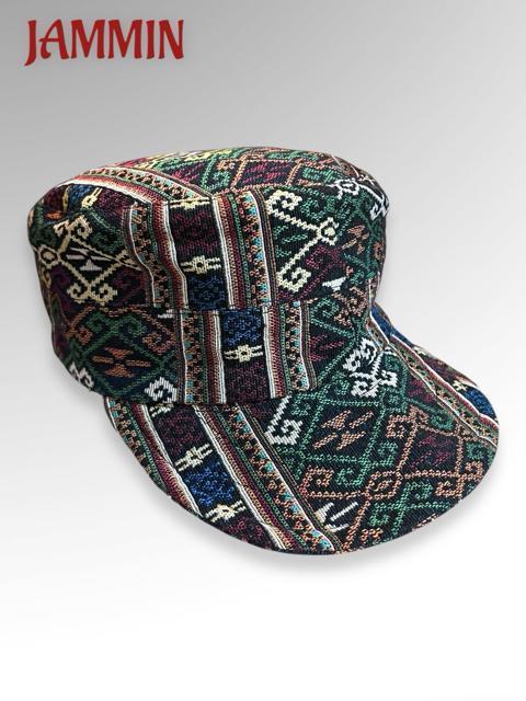 織り柄キャップ アジアン 男女兼用 キャスケット エスニック < 女性ファッション  織り柄キャップ アジアン 男女兼用 キャスケット エスニック < 女性ファッションの
