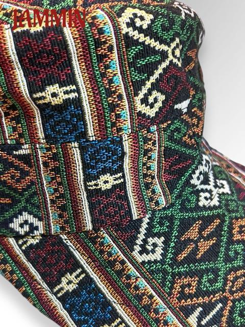 織り柄キャップ アジアン 男女兼用 キャスケット エスニック < 女性ファッション  織り柄キャップ アジアン 男女兼用 キャスケット エスニック < 女性ファッションの