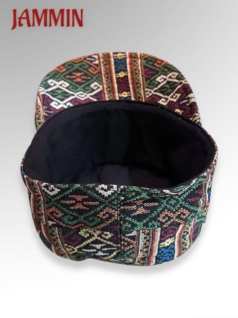 織り柄キャップ アジアン 男女兼用 キャスケット エスニック < 女性ファッション  織り柄キャップ アジアン 男女兼用 キャスケット エスニック < 女性ファッションの