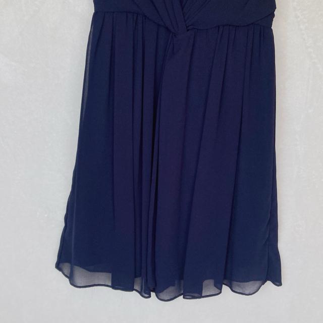 ネイビー ビーズ ビジュー 装飾 ドレープ ノースリーブ ドレス ワンピース M N2m < ブランド ネイビー ビーズ ビジュー 装飾 ドレープ ノースリーブ ドレス ワンピース M N2m < ブランドの