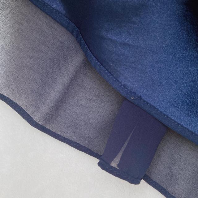 ネイビー ビーズ ビジュー 装飾 ドレープ ノースリーブ ドレス ワンピース M N2m < ブランド ネイビー ビーズ ビジュー 装飾 ドレープ ノースリーブ ドレス ワンピース M N2m < ブランドの