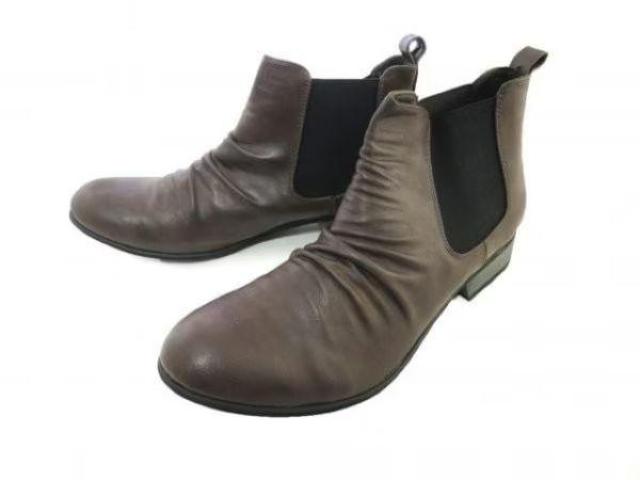 1円~C886新品Dedesドレープサイドゴアブーツ26.5aDBR♂ < 男性ファッション 1円~C886新品Dedesドレープサイドゴアブーツ26.5aDBR♂ < 男性ファッションの