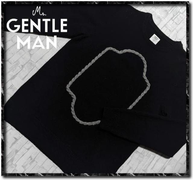 ミスタージェントルマン ウールニット 黒 < 男性ファッション ミスタージェントルマン ウールニット 黒 < 男性ファッションの