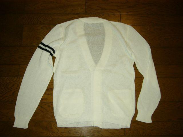 新品BACKBONEバックボーンカーディガンS白薄手カレッジロゴ < ブランド 新品BACKBONEバックボーンカーディガンS白薄手カレッジロゴ < ブランドの