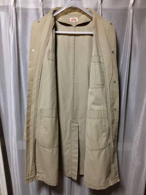 HRM ハリウッドランチマーケット ショップコート ジャケット Sサイズ1 ベージュ 茶 ブルーブルー < ブランド  HRM ハリウッドランチマーケット ショップコート ジャケット Sサイズ1 ベージュ 茶 ブルーブルー < ブランドの