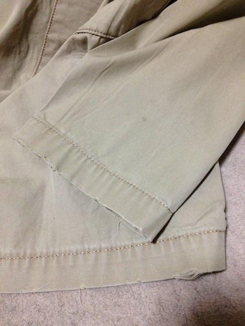 HRM ハリウッドランチマーケット ショップコート ジャケット Sサイズ1 ベージュ 茶 ブルーブルー < ブランド  HRM ハリウッドランチマーケット ショップコート ジャケット Sサイズ1 ベージュ 茶 ブルーブルー < ブランドの