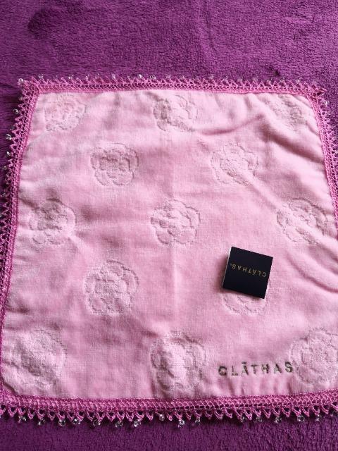 レア 新品 CLATHAS クレイサス タオル ハンカチ ピンク < ブランド  レア 新品 CLATHAS クレイサス タオル ハンカチ ピンク  < ブランドの