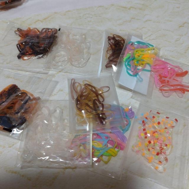 絡みにくいリングヘアゴム10袋セット < 女性アクセサリー/時計  絡みにくいリングヘアゴム10袋セット  < 女性アクセサリー/時計の