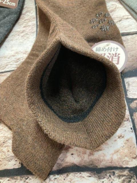 『3足組』足底滑り止め付き&口ゴム無し&アシスト付きにて安心設計!レディース毛混ミドル丈ソックス < 女性ファッション 『3足組』足底滑り止め付き&口ゴム無し&アシスト付きにて安心設計!レディース毛混ミドル丈ソックス < 女性ファッションの