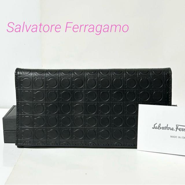 Salvatore Ferragamo �t�F���K�� �K���`�[�j ���U�[ ��܂� �����z �E�H���b�g �D���� �����Y �u���b�N  �� �u�����h�� 
